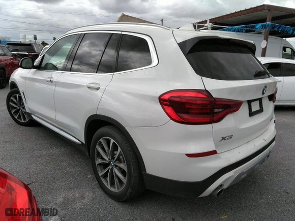 2018 BMW X3 xDrive30i with VIN 5UXTR9C52JLD74769, listed as a IAAI auction lot 41698274 with 89,635 mi miles. Bid and sale history available at carsss.com. Image 3.