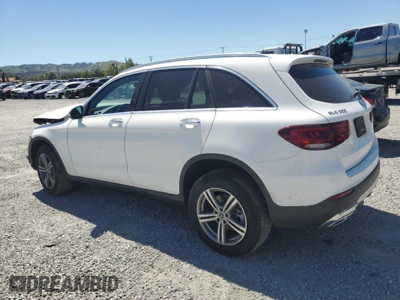 2022 Mercedes-Benz GLC 300 with VIN W1N0G8EB3NV363982, listed as a Copart auction lot 56407665 with 52,243 mi miles and Salvage title. Bid and sale history available at DreamBid. Image 2.