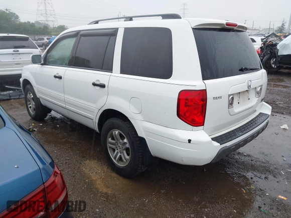 2005 Honda Pilot EX-L z VIN 5FNYF18595B052324, wystawiony jako IAAI lot #42366327 z przebiegiem 153 121 mil mil oraz . Historia ofert i sprzedaży dostępna na DreamBid. Obrazek 3.