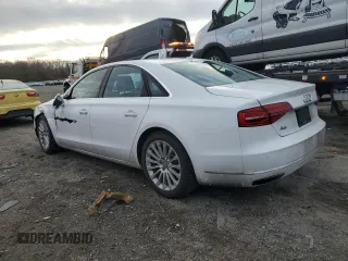 2015 Audi A8 z VIN WAUJGAFD9FN003570, wystawiony jako Copart lot #87642905 z przebiegiem 71 523 mil mil oraz Czysty tytuł • Clean title. Historia ofert i sprzedaży dostępna na DreamBid. Obrazek 2.