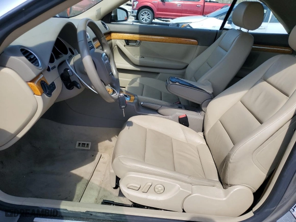 2008 Audi A4 2.0T with VIN WAUAF48H18K016824, listed as a Copart auction lot 50129485 with 121,376 mi miles and Salvage Title. Bid and sale history available at carsss.com. Image 7.