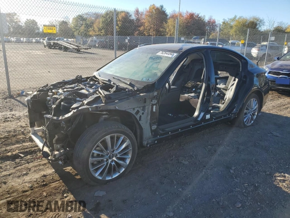 2020 Infiniti Q50 Luxe with VIN JN1EV7AR5LM257295, listed as a Copart auction lot 76264494 with Not Provided miles and Salvage Title. Bid and sale history available at DreamBid. Image 1.
