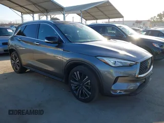 2021 Infiniti QX50 Luxe with VIN 3PCAJ5BA4MF113543, listed as a IAAI auction lot 42460355 with 37,999 mi miles and . Bid and sale history available at DreamBid. Image 1.