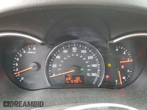 2014 Kia Sorento LX with VIN 5XYKTCA69EG434214, listed as a Copart auction lot 57053894 with 157,957 mi miles and Clean Title. Bid and sale history available at carsss.com. Image 9.