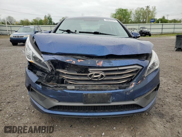 2015 Hyundai Sonata Sport with VIN 5NPE34AF7FH111941, listed as a Copart auction lot 56842275 with 92,082 mi miles and Salvage title. Bid and sale history available at DreamBid. Image 5.