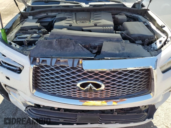 2019 Infiniti QX80 LUXE with VIN JN8AZ2NE5K9227830, listed as a Copart auction lot 72000144 with 46,387 mi miles and Salvage Title. Bid and sale history available at carsss.com. Image 12.