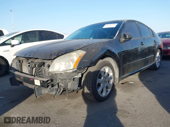 2007 Nissan Maxima 3.5 SE with VIN 1N4BA41E37C854261, listed as a IAAI auction lot 41376233 with 129,125 mi miles. Bid and sale history available at carsss.com. Image 2.