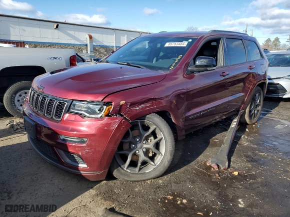 2019 Jeep Grand Cherokee Limited X with VIN 1C4RJFBG0KC618146, listed as a Copart auction lot 85753484 with 0 mi miles and Salvage Title. Bid and sale history available at carsss.com. Image 1.