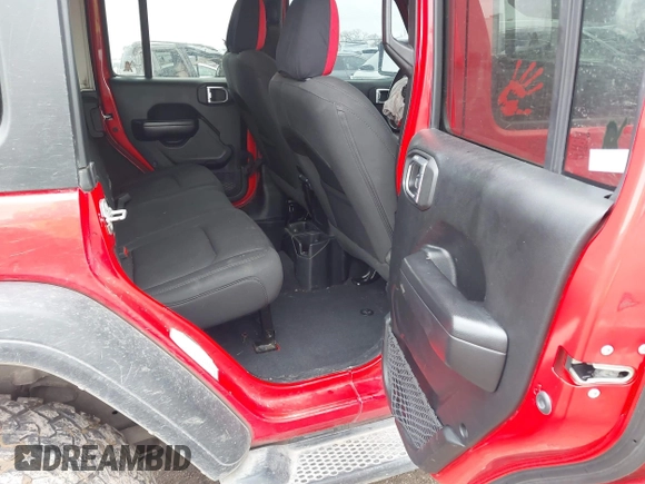 2020 Jeep Wrangler Unlimited Willys with VIN 1C4HJXDN8LW213889, listed as a IAAI auction lot 41561034 with 97,489 mi miles and . Bid and sale history available at DreamBid. Image 8.
