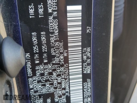 2018 Lexus NX 300 z VIN JTJBARBZ6J2163115, wystawiony jako Copart lot #52153755 z przebiegiem 35 857 mil mil oraz Szkody całkowita. Historia ofert i sprzedaży dostępna na DreamBid. Obrazek 15.