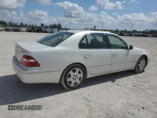2004 Lexus LS 430 z VIN JTHBN36F840148313, wystawiony jako Copart lot #58170415 z przebiegiem 324 052 mil mil oraz Czysty tytuł • Clean title. Historia ofert i sprzedaży dostępna na DreamBid. Obrazek 3.