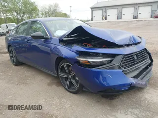 2025 Honda Accord Sport with VIN 1HGCY2F57SA002363, listed as a IAAI auction lot 42157855 with 8,737 mi miles and . Bid and sale history available at DreamBid. Image 1.