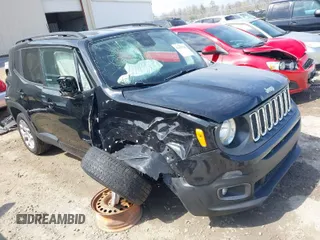 2018 Jeep Renegade Latitude with VIN ZACCJABB8JPJ35329, listed as a IAAI auction lot 41697510 with 97,149 mi miles. Bid and sale history available at carsss.com. Image 1.