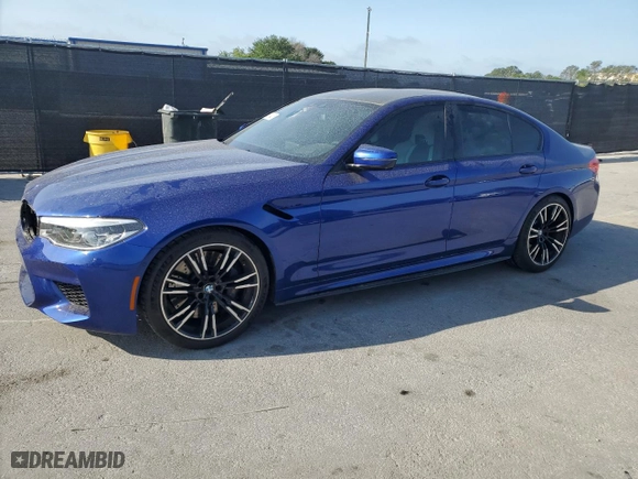 2019 BMW M5 Competition with VIN WBSJF0C51KB447463, listed as a Copart auction lot 50794225 with 80,009 mi miles and Salvage Title. Bid and sale history available at carsss.com. Image 1.
