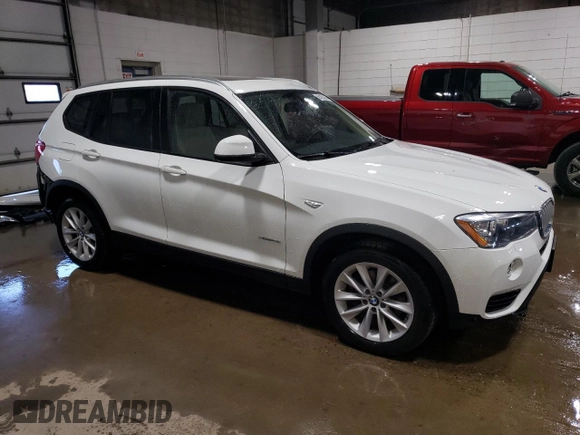 2016 BMW X3 xDrive28i z VIN 5UXWX9C5XG0D84835, wystawiony jako Copart lot #56165305 z przebiegiem 71 878 mil mil oraz Szkoda całkowita • Salvage title. Historia ofert i sprzedaży dostępna na DreamBid. Obrazek 4.