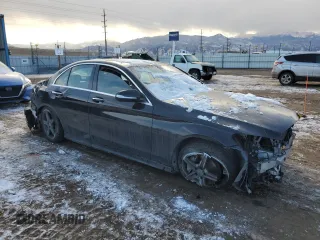2015 Mercedes-Benz C-Class C 400 with VIN 55SWF6GB5FU010065, listed as a Copart auction lot 89392505 with 72,998 mi miles and Salvage Title. Bid and sale history available at carsss.com. Image 4.