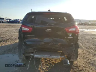 2013 Kia Sportage SX with VIN KNDPCCA68D7447781, listed as a Copart auction lot 85541454 with 136,211 mi miles and Salvage Title. Bid and sale history available at carsss.com. Image 6.