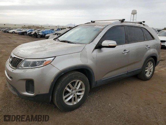 2014 Kia Sorento LX with VIN 5XYKT4A79EG525448, listed as a Copart auction lot 87091004 with 176,854 mi miles and Clean Title. Bid and sale history available at carsss.com. Image 1.
