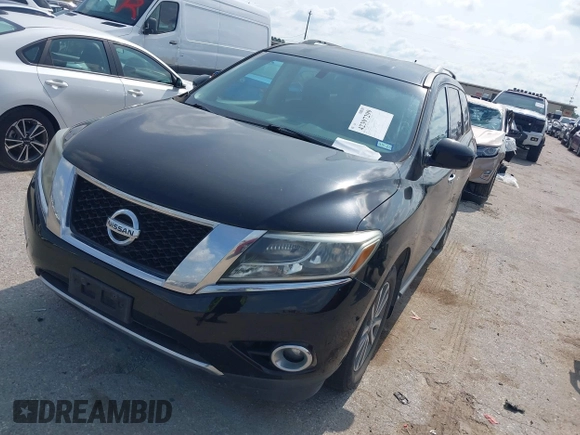 2014 Nissan Pathfinder S z VIN 5N1AR2MNXEC635952, wystawiony jako IAAI lot #42397299 z przebiegiem 159 727 mil mil oraz . Historia ofert i sprzedaży dostępna na DreamBid. Obrazek 2.