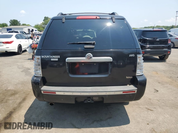 2010 Mercury Mountaineer Premier with VIN 4M2EN4JE6AUJ06045, listed as a Copart auction lot 63107814 with 0 mi miles and Salvage Title. Bid and sale history available at carsss.com. Image 6.