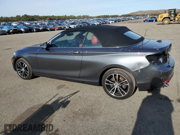 2020 BMW 2 Series 230i xDrive with VIN WBA2K1C05L7E82304, listed as a Copart auction lot 82746333 with 33,033 mi miles. Bid and sale history available at carsss.com. Image 2.