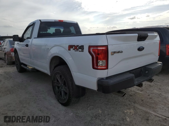 2016 Ford F-150 XL with VIN 1FTNF1EG1GKF41024, listed as a Copart auction lot 76582934 with 74,518 mi miles and Salvage title. Bid and sale history available at DreamBid. Image 2.