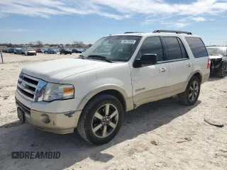 2008 Ford Expedition Eddie Bauer z VIN 1FMFU17588LA80837, wystawiony jako Copart lot #46675555 z przebiegiem 238 984 mil mil oraz Szkody całkowita. Historia ofert i sprzedaży dostępna na DreamBid. Obrazek 1.