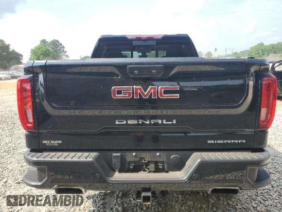 2020 GMC Sierra 1500 Denali with VIN 1GTU9FEL1LZ160062, listed as a Copart auction lot 59551395 with 106,223 mi miles and Salvage title. Bid and sale history available at DreamBid. Image 6.