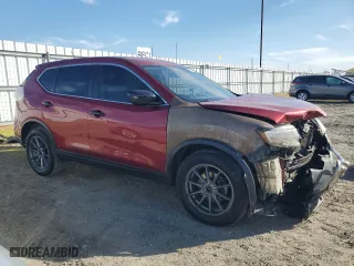 2016 Nissan Rogue SV with VIN KNMAT2MV1GP737495, listed as a Copart auction lot 47624735 with 155,574 mi miles and Salvage Title. Bid and sale history available at carsss.com. Image 4.