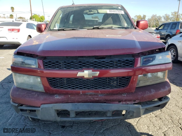 2011 Chevrolet Colorado LT w/1LT with VIN 1GCESCF97B8103217, listed as a Copart auction lot 80485304 with 209,478 mi miles and Clean Title. Bid and sale history available at carsss.com. Image 5.