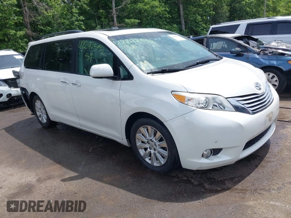 2011 Toyota Sienna XLE AAS with VIN 5TDYK3DC0BS008439, listed as a IAAI auction lot 42292552 with 115,162 mi miles and . Bid and sale history available at DreamBid. Image 1.
