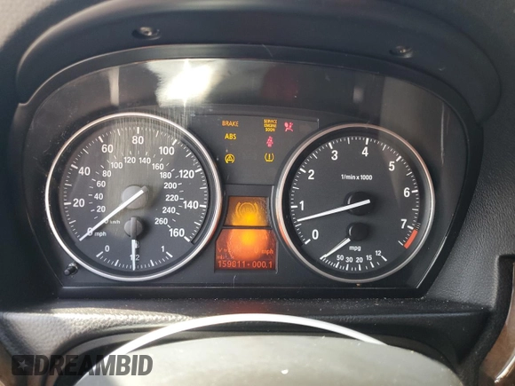 2008 BMW 3 Series 328i with VIN WBAVA37508NL53940, listed as a Copart auction lot 60837095 with 159,811 mi miles and Salvage title. Bid and sale history available at DreamBid. Image 9.