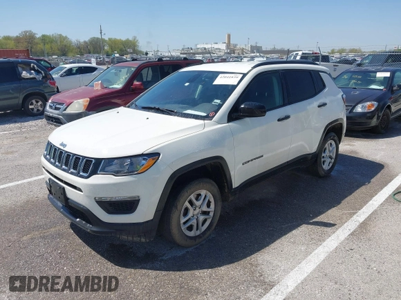 2018 Jeep Compass Sport with VIN 3C4NJDAB5JT146182, listed as a IAAI auction lot 42041839 with 55,865 mi miles and . Bid and sale history available at DreamBid. Image 18.