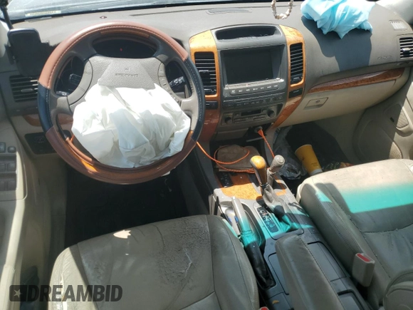2004 Lexus GX 470 z VIN JTJBT20X140060719, wystawiony jako Copart lot #53196435 z przebiegiem Nie podano mil oraz Nie do naprawy • Non repairable. Historia ofert i sprzedaży dostępna na DreamBid. Obrazek 8.