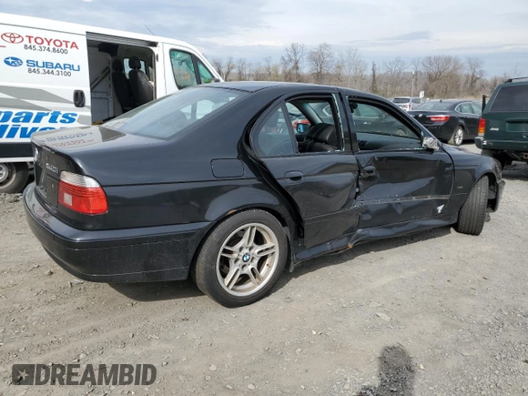 2002 BMW 5 Series 540iA with VIN WBADN63432GN85541, listed as a Copart auction lot 53723715 with 0 mi miles and Salvage Title. Bid and sale history available at carsss.com. Image 3.