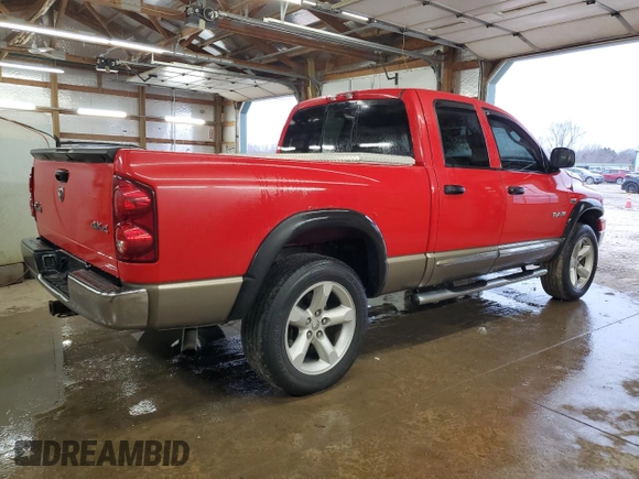2008 Dodge 1500 ST with VIN 1D7HU18208J192745, listed as a Copart auction lot 45795295 with 201,985 mi miles and Salvage Title. Bid and sale history available at DreamBid. Image 3.