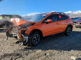 2018 Subaru Crosstrek Premium z VIN JF2GTABC5J9252277, wystawiony jako Copart lot #46922545 z przebiegiem 105 512 mil mil oraz Szkoda całkowita • Salvage title. Historia ofert i sprzedaży dostępna na DreamBid. Obrazek 1.