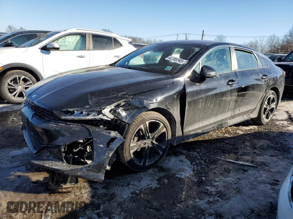 2021 Kia K5 GT-Line with VIN 5XXG64J21MG019388, listed as a Copart auction lot 42765745 with 63,063 mi miles and Salvage Title. Bid and sale history available at carsss.com. Image 1.