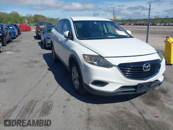 2015 Mazda CX-9 Sport with VIN JM3TB2BV3F0455632, listed as a IAAI auction lot 41881026 with 102,201 mi miles and . Bid and sale history available at carsss.com. Image 1.