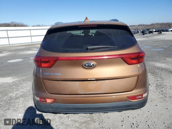 2019 Kia Sportage EX with VIN KNDPNCAC6K7576793, listed as a Copart auction lot 87882005 with 44,707 mi miles and Salvage Title. Bid and sale history available at carsss.com. Image 6.