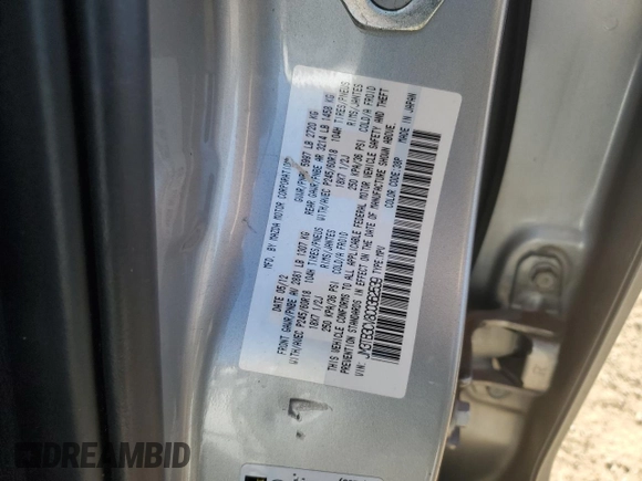 2012 Mazda CX-9 Touring with VIN JM3TB3CV8C0362539, listed as a Copart auction lot 55128315 with 206,555 mi miles and Salvage title. Bid and sale history available at DreamBid. Image 13.