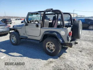 2001 Jeep Wrangler SE with VIN 1J4FA29P21P329675, listed as a Copart auction lot 45634015 with 191,625 mi miles and Salvage Title. Bid and sale history available at carsss.com. Image 2.