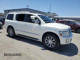 2008 Infiniti QX56 with VIN 5N3AA08C48N908968, listed as a Copart auction lot 53845735 with 166,339 mi miles and Salvage Title. Bid and sale history available at DreamBid. Image 4.