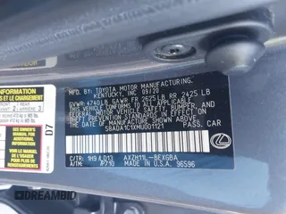 2021 Lexus ES 300h z VIN 58ADA1C1XMU001121, wystawiony jako IAAI lot #41815984 z przebiegiem 66 590 mil mil oraz . Historia ofert i sprzedaży dostępna na DreamBid. Obrazek 9.