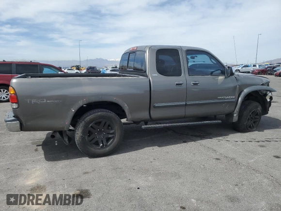 2004 Toyota Tundra SR5 with VIN 5TBRT34154S439757, listed as a Copart auction lot 50053365 with 186,029 mi miles and Salvage Title. Bid and sale history available at carsss.com. Image 3.