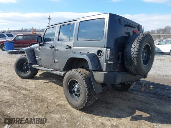 2014 Jeep Wrangler Unlimited Sport with VIN 1C4HJWDG1EL251271, listed as a IAAI auction lot 41647210 with 100,168 mi miles. Bid and sale history available at carsss.com. Image 3.