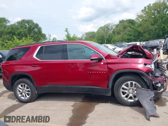 2020 Chevrolet Traverse LT Cloth z VIN 1GNEVGKW6LJ285438, wystawiony jako IAAI lot #42188972 z przebiegiem 53 628 mil mil oraz . Historia ofert i sprzedaży dostępna na DreamBid. Obrazek 13.
