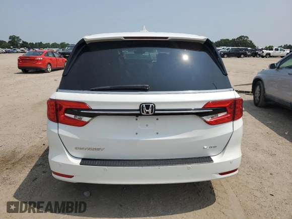 2022 Honda Odyssey Elite with VIN 5FNRL6H9XNB003436, listed as a Copart auction lot 59121205 with 102,579 mi miles and Non repairable. Bid and sale history available at DreamBid. Image 6.