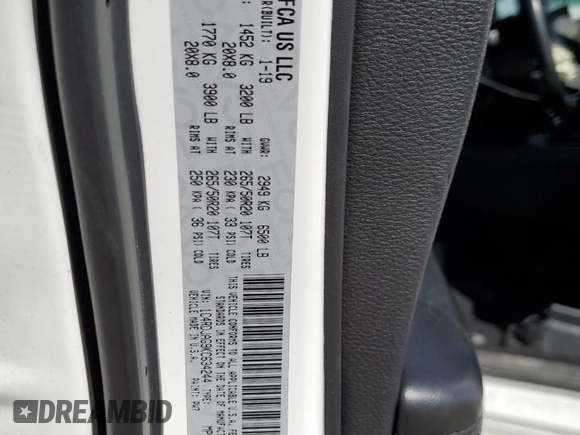 2019 Dodge Durango SXT Plus with VIN 1C4RDJAG9KC634244, listed as a Copart auction lot 49785315 with 77,097 mi miles and Salvage title. Bid and sale history available at DreamBid. Image 16.