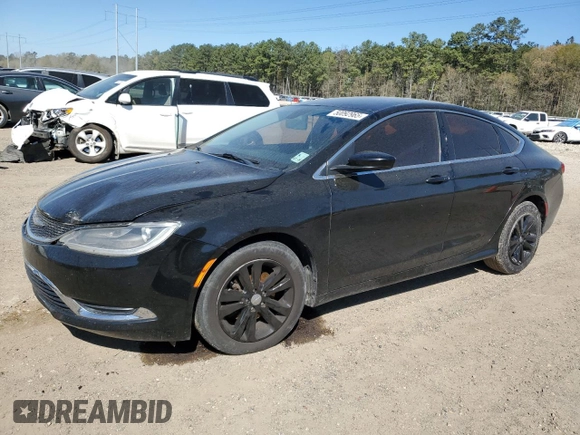 2015 Chrysler 200 Limited with VIN 1C3CCCAB1FN693585, listed as a Copart auction lot 50092965 with 135,648 mi miles and Salvage title. Bid and sale history available at DreamBid. Image 1.